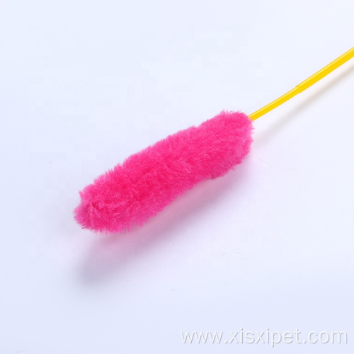 short pole plastic pole Plush cat stick teaser